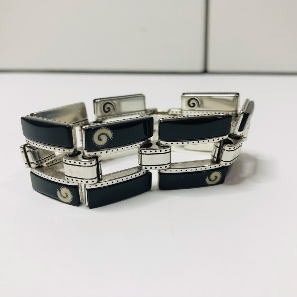 BRIGHTON Black Chain Link Bracelet